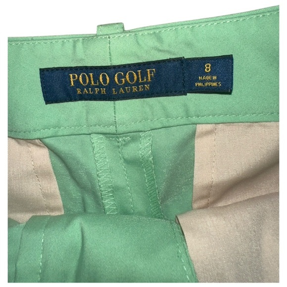 Polo‎ Ralph Lauren Golf Shorts Women’s Size 8 Green Stretch Bermuda - Picture 2 of 5